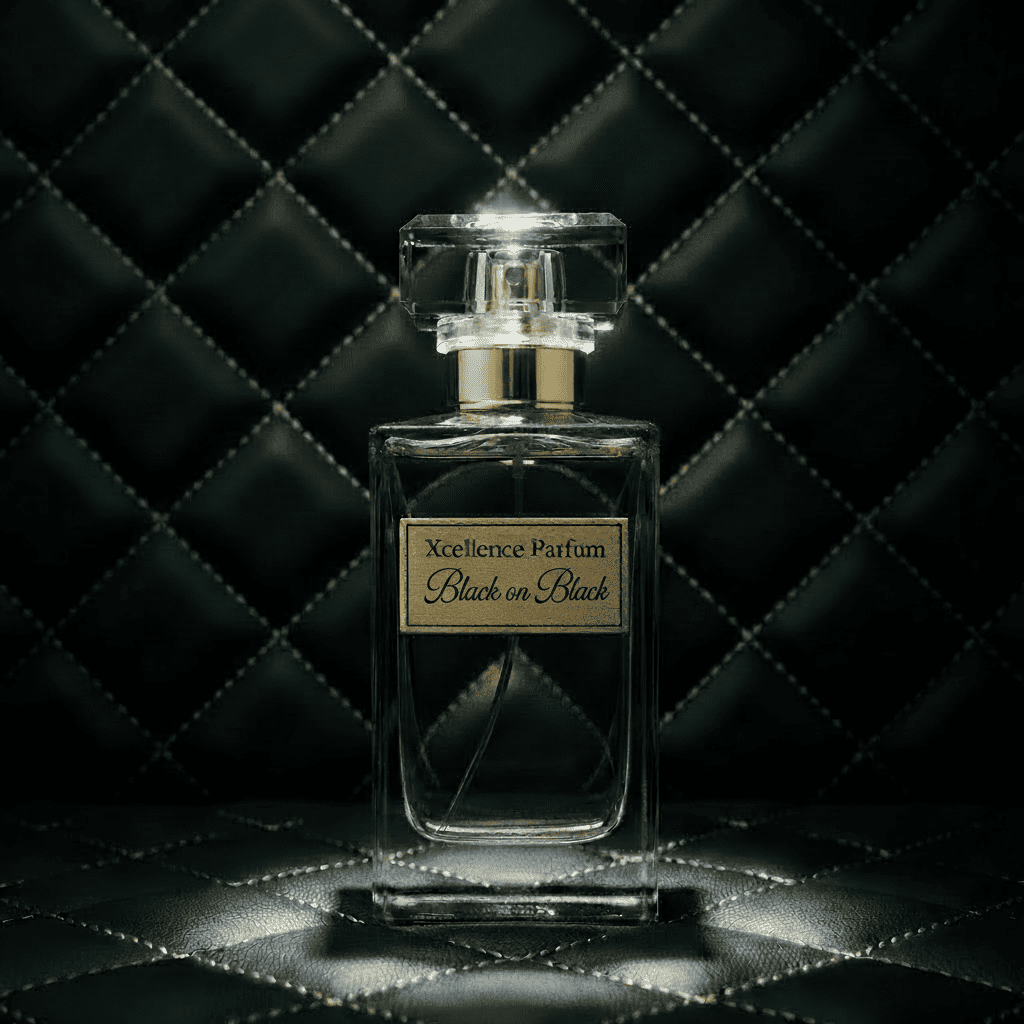 Schwarze Rose, Safran & Oud – das dunkle Unisex-Extrait de Parfum Black on Black, handgefertigt von Xcellence Parfum in Deutschland, 50ml