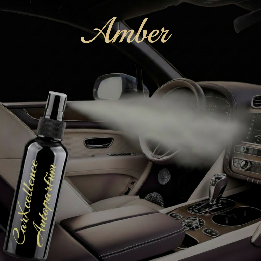 CarXcellence Amber Autoparfüm Spray 100ml – warmer Ambra-Duft für eine sinnliche und edle Fahrzeugatmosphäre