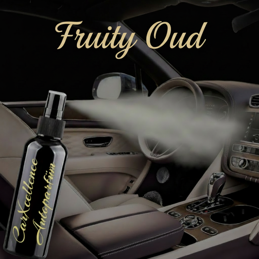 CarXcellence Fruity Oud Autoparfüm Spray 100ml – exotische Kombination aus frischen Früchten und orientalischem Oud für dein Fahrzeug
