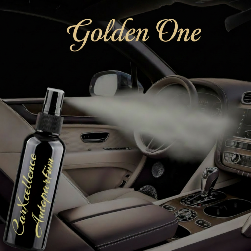 CarXcellence Golden One Autoparfüm Spray 100ml – edles Gold in Duftform für ein luxuriöses und unvergessliches Fahrerlebnis