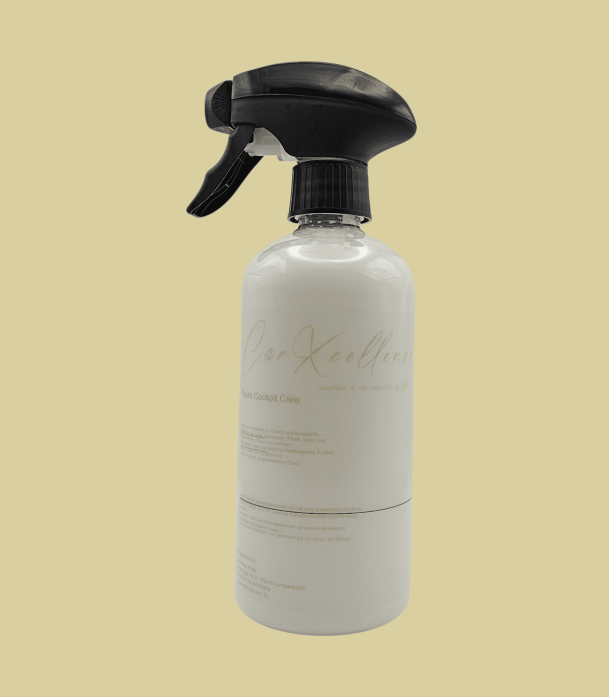 CarXcellence Cockpit Care Spray mit Duftveredelung – Kunststoffpflege trifft luxuriöses Extrait de Parfum
