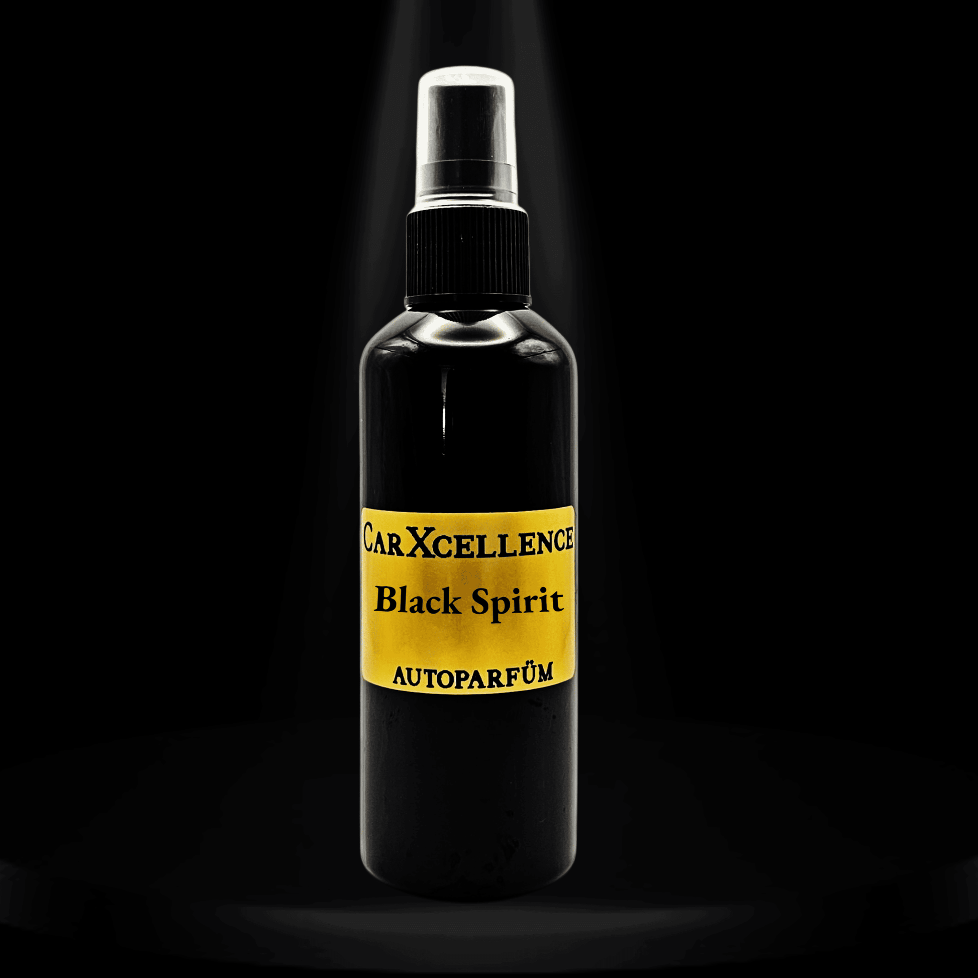 Black Spirit Autoparfüm Spray von CarXcellence – dunkle, intensive Duftnoten mit maskulinem Charakter