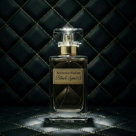 Xcellence Parfum Black Spirit S Extrait de Parfum 50ml – Orientalisch-holziger Herrenduft mit Lavendel, Cypriol & Patchouli und 40% Parfümöl, Made in Germany