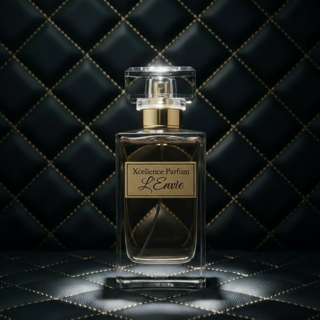 Xcellence Parfum L'Envie Extrait de Parfum 50ml – orientalisch-holziger Herrenduft mit Bergamotte, Rose, Teakholz, Vanille, Moschus und 40% Parfümöl, Made in Germany