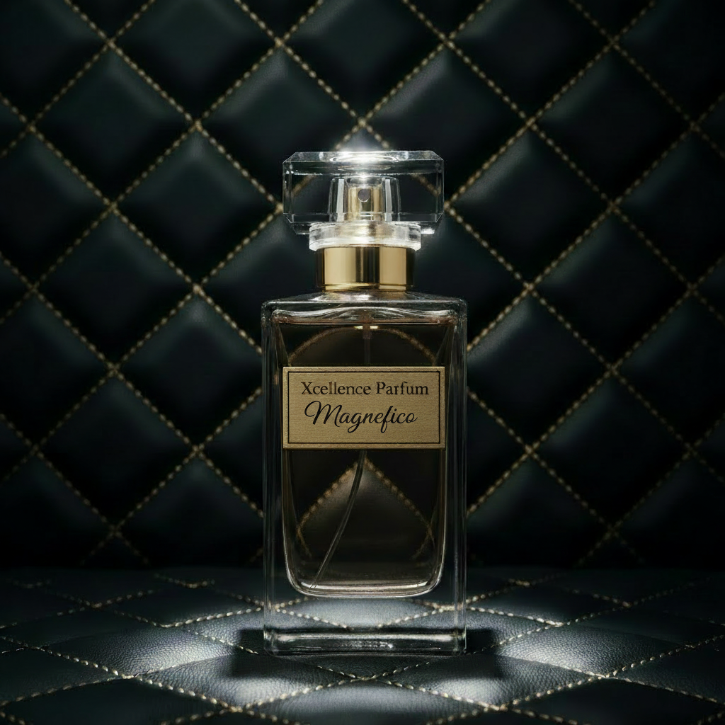 Xcellence Parfum Magnefico Extrait de Parfum 50ml – Frisch-fruchtiger Unisex-Duft mit Bergamotte, Feige & Zedernholz und 40% Parfümöl, Made in Germany