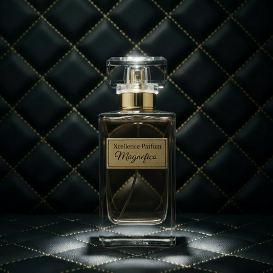 Xcellence Parfum Magnefico Extrait de Parfum 50ml – Frisch-fruchtiger Unisex-Duft mit Bergamotte, Feige & Zedernholz und 40% Parfümöl, Made in Germany