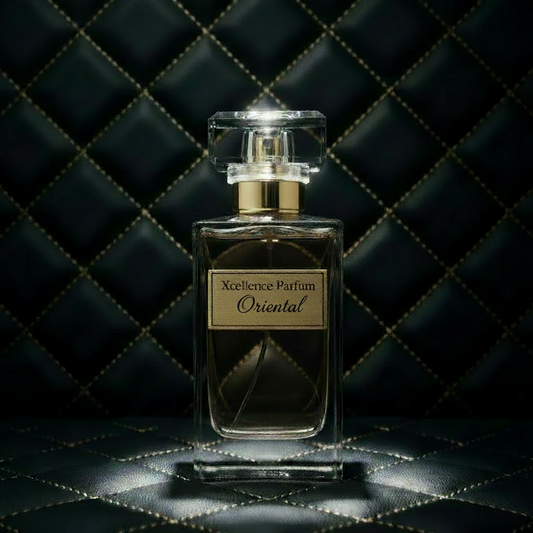 Xcellence Parfum Oriental Extrait de Parfum 50ml – Würzig-orientalischer Herrenduft mit Mandarine, Palo Santo, Tonkabohne und 40% Parfümöl, Made in Germany