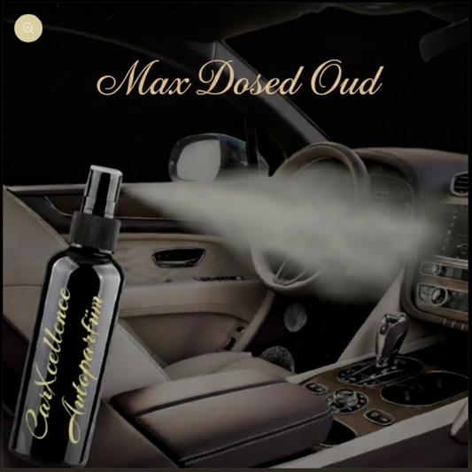 CarXcellence Autoparfüm Spray Max Dosed Oud 100ml – orientalisches Oud-Duftspray fürs Fahrzeuginterieur, extrem langanhaltend